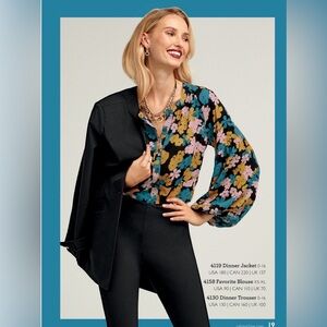 Cabi Floral Blouse, Size L